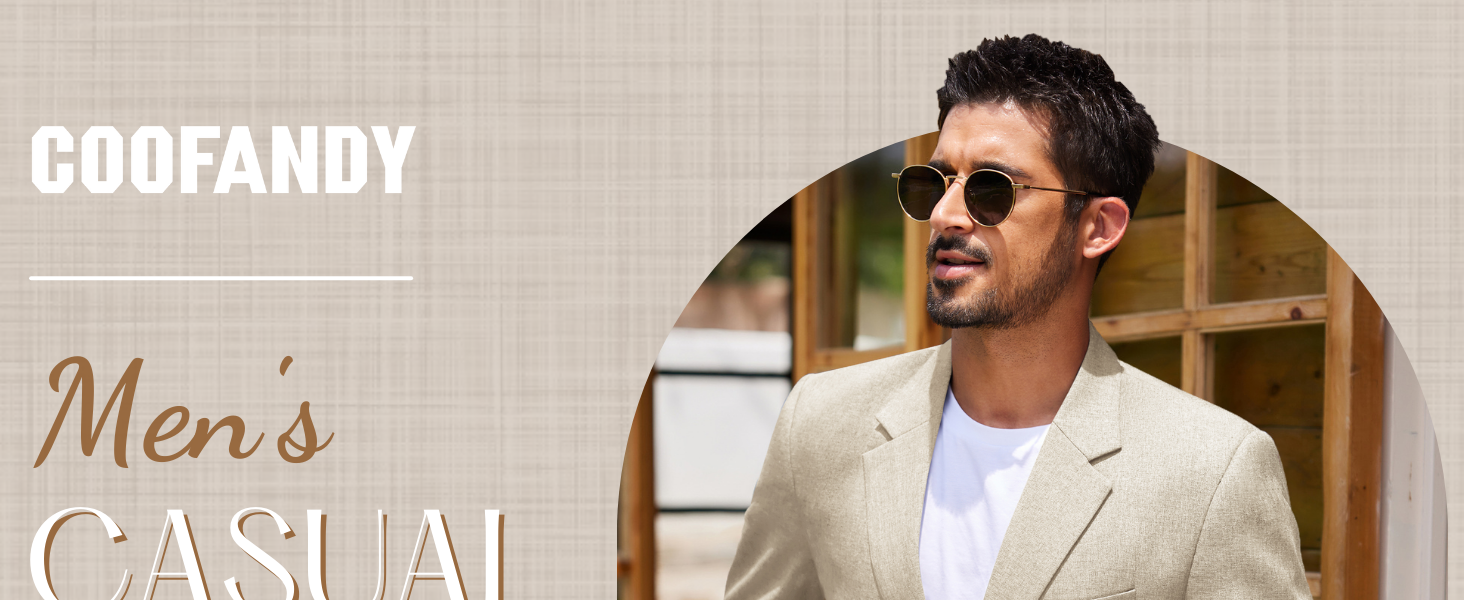 mens casual two button blazer