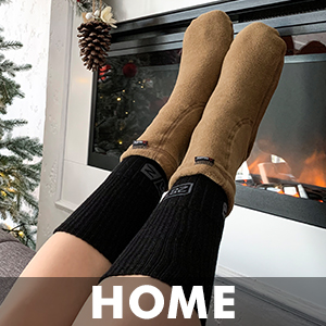 Slipper socks home fireplace cabin holiday novelty gift 