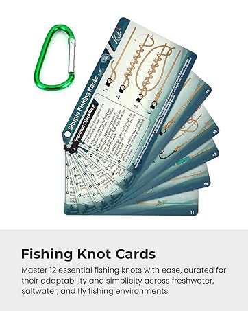 Easiest Fishing Knots Waterproof Guide Simple How To Tie Practical Fly Saltwater Pocket Portable