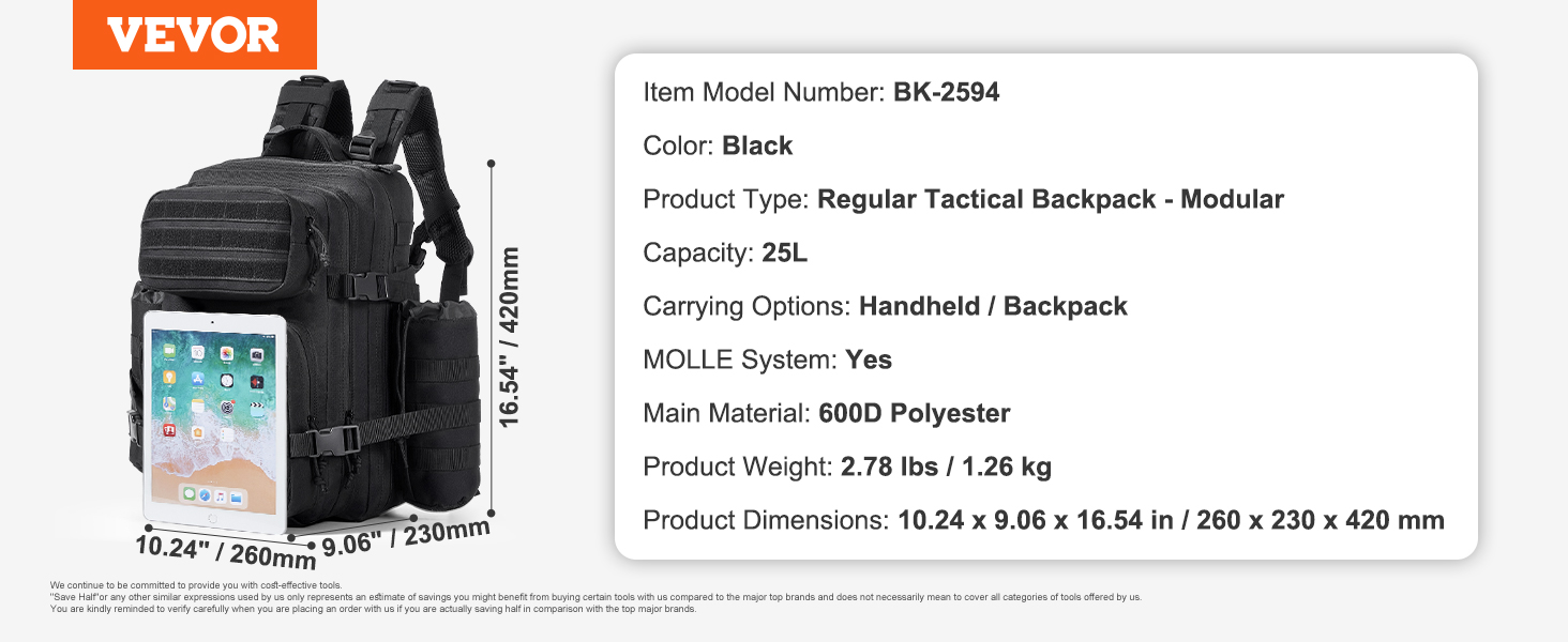 range backpack