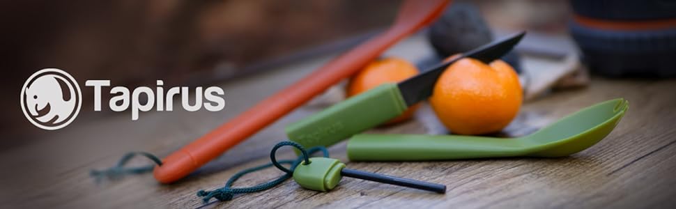 camping essentials gear accessories backpacking knife spork utensils  stainless steel titanium