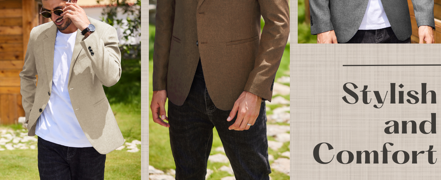 men lightweight suit jacket
