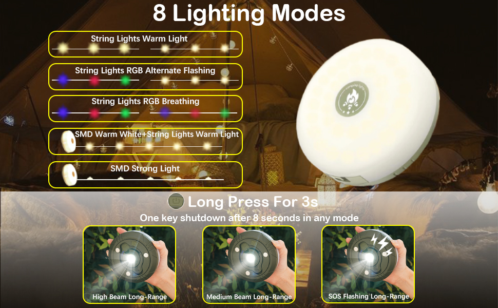 camping string lights