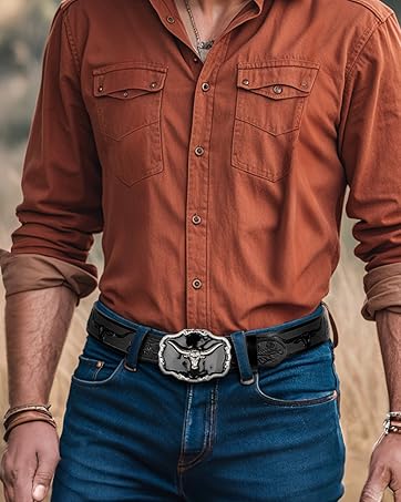men cowboy belt